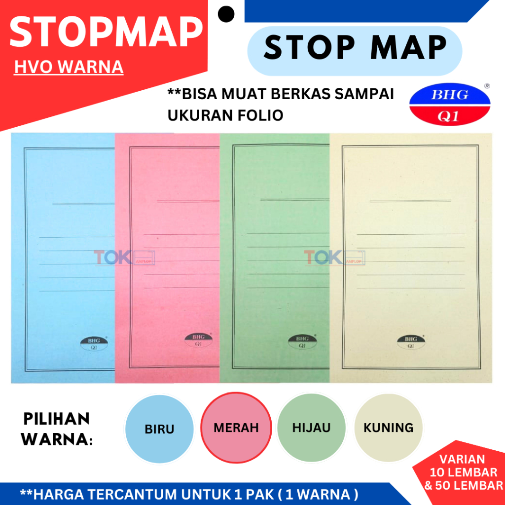 

Stopmap Kertas Murah Map Kertas isi 50pcs RB9