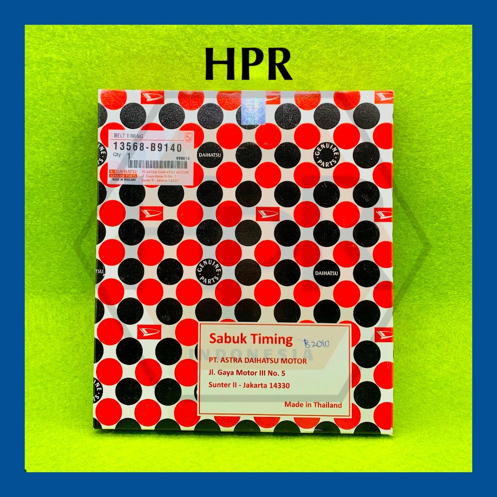 Timing Belt Sabuk Daihatsu Xenia 1.0 1000cc 2004 2005 2006 2007 2008 2009 2010 2011 2012 2013 2014 2