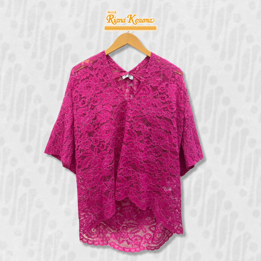 Batik Riana Kesuma - Blouse Brokat | Blouse Casual | Blus Lengan Pendek