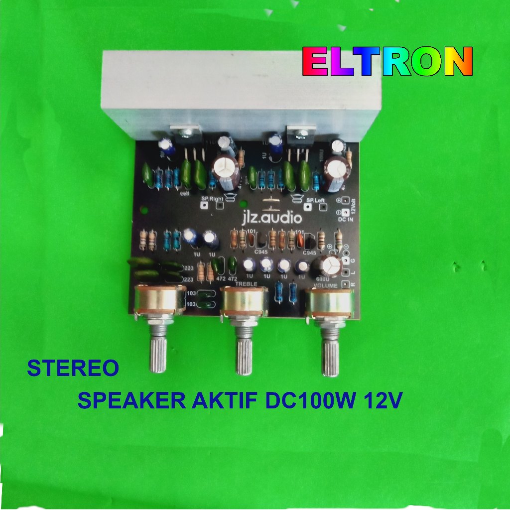 kit Amplifier Stereo100W DC 12V speaker Aktif