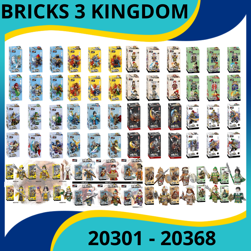 BRICKS DE COOL MAINAN BALOK THREE KINGDOM DECOOL JOURNEY TO THE WEST SERIES BRICK