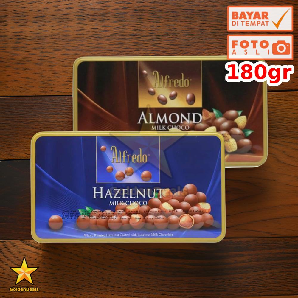

[180 Gram] Alfredo Milk Choco Hazelnut / Almond 180 gr - Made in Malaysia