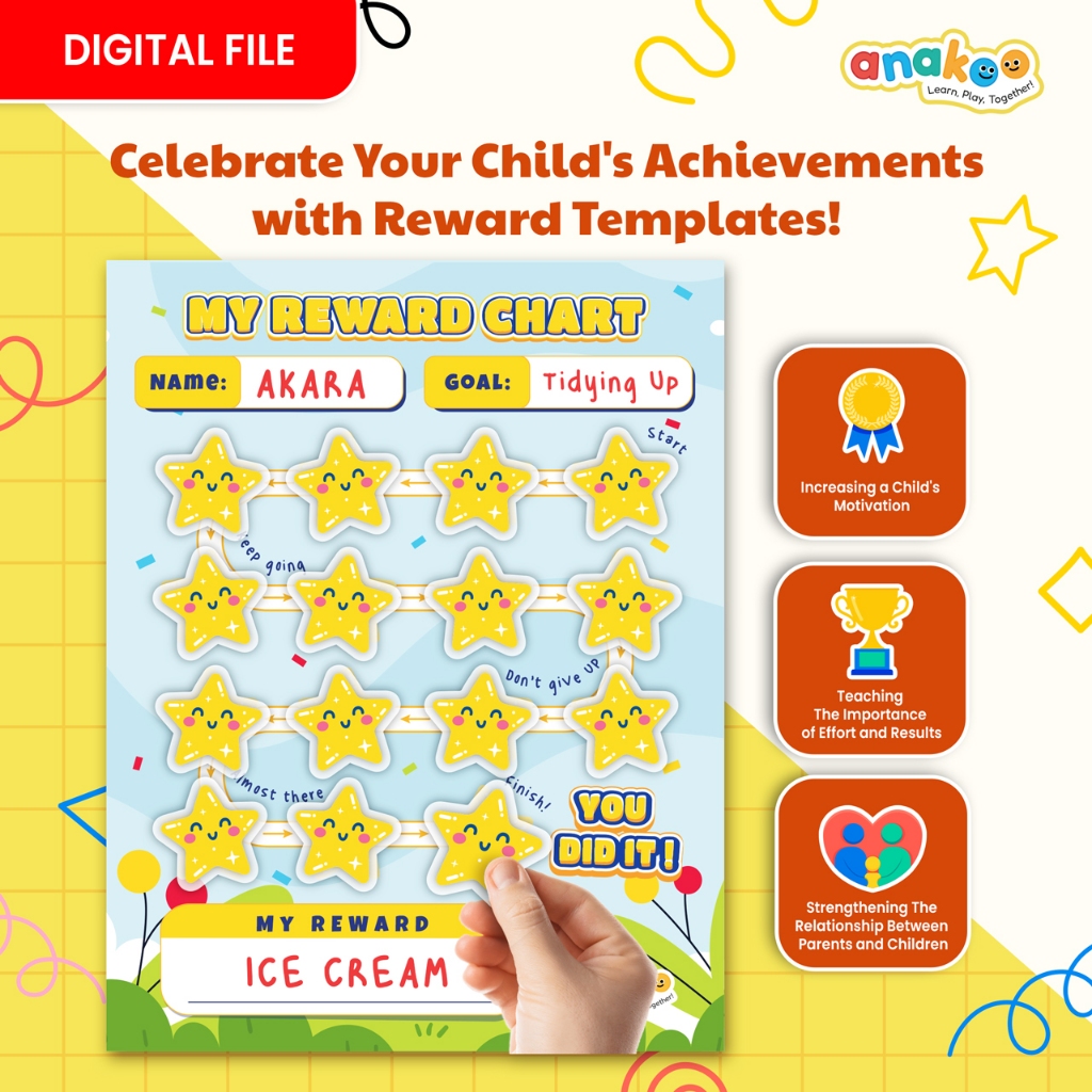 Reward Chart Template Motivasi Anak