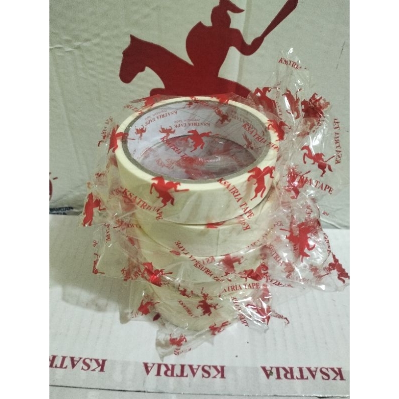 

lakban kertas 1in / 24mm x 10 meter#masking tape 24 mm x 10 meter #lakban kertas putih 1 jari #masking tape 24 mm x 10 meter