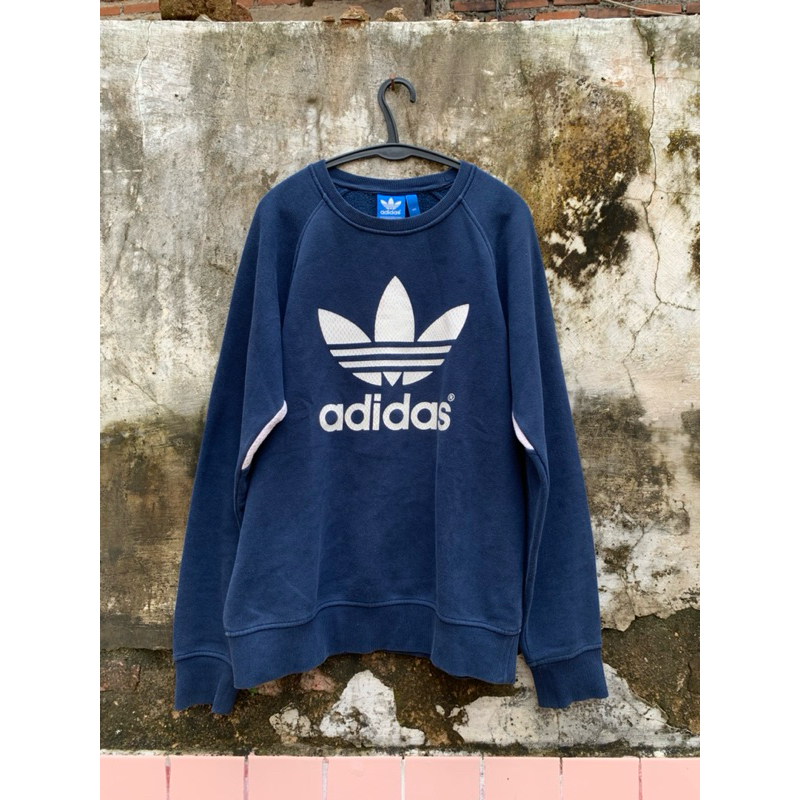 crewneck adidas trifoil big logo original second thrifting