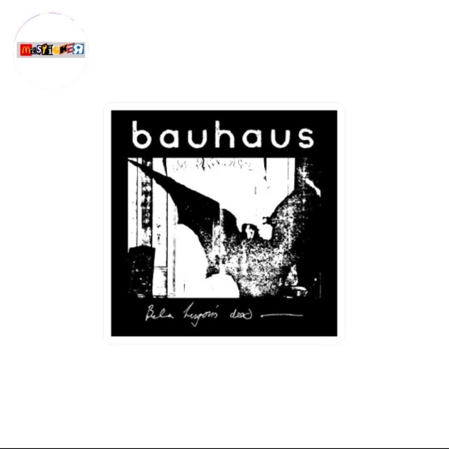 

sticker band bauhaus bela lugosi stiker post punk gothic rock