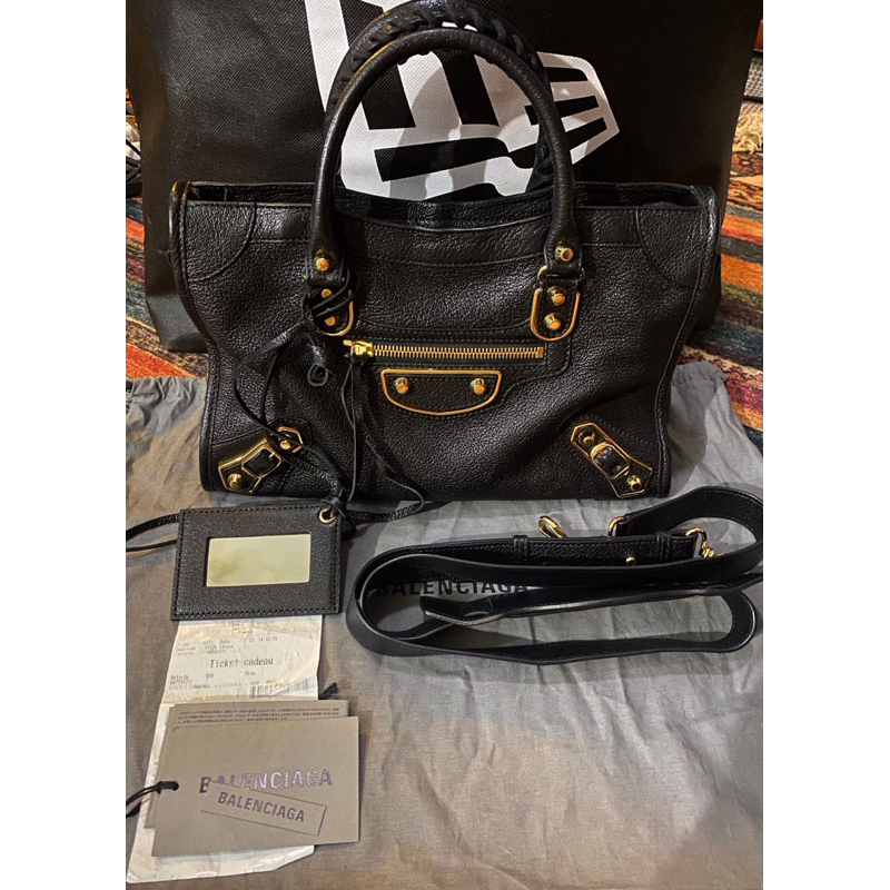 tas balenciaga small city edge gold hardware udah rare banget