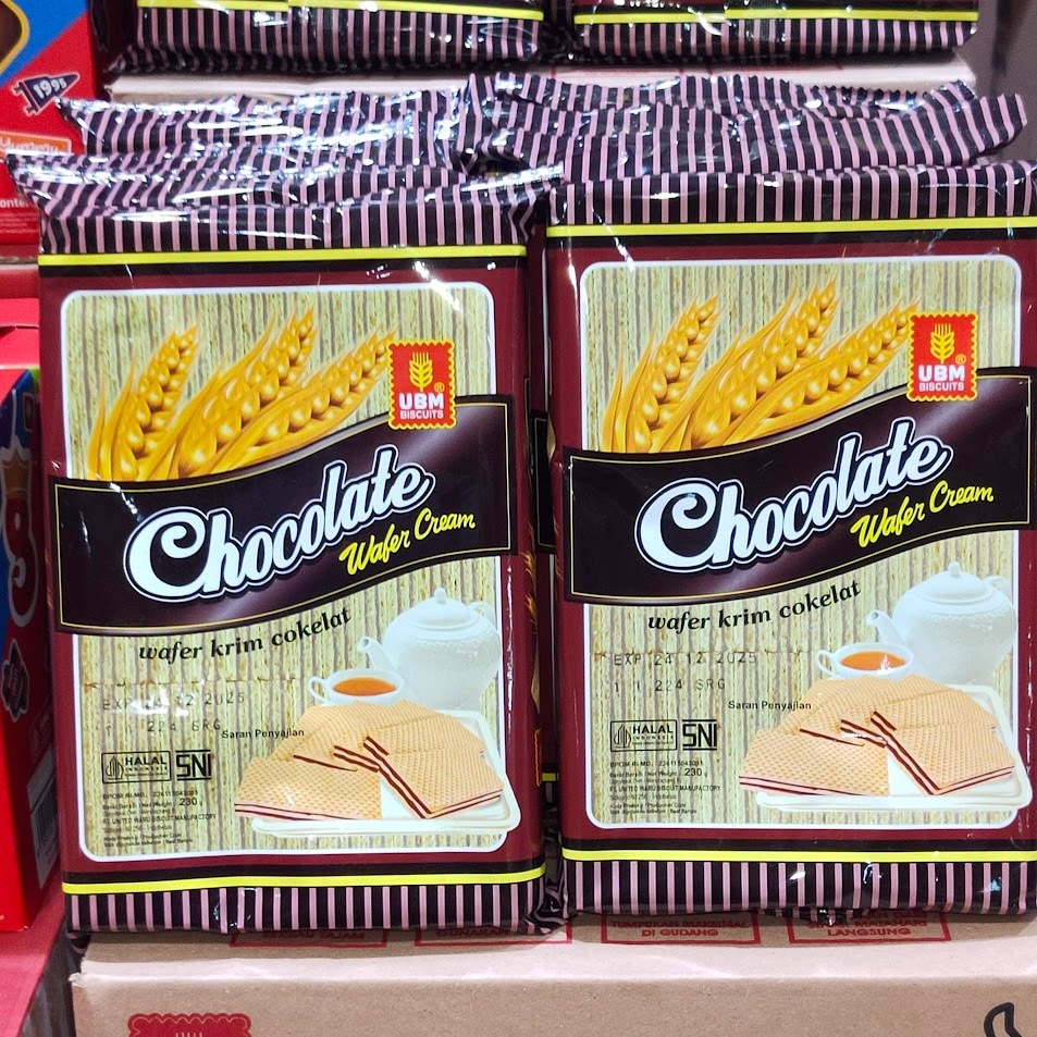 

UBM Chocolate Wafer Cream 230gr Wafer Krim Cokelat