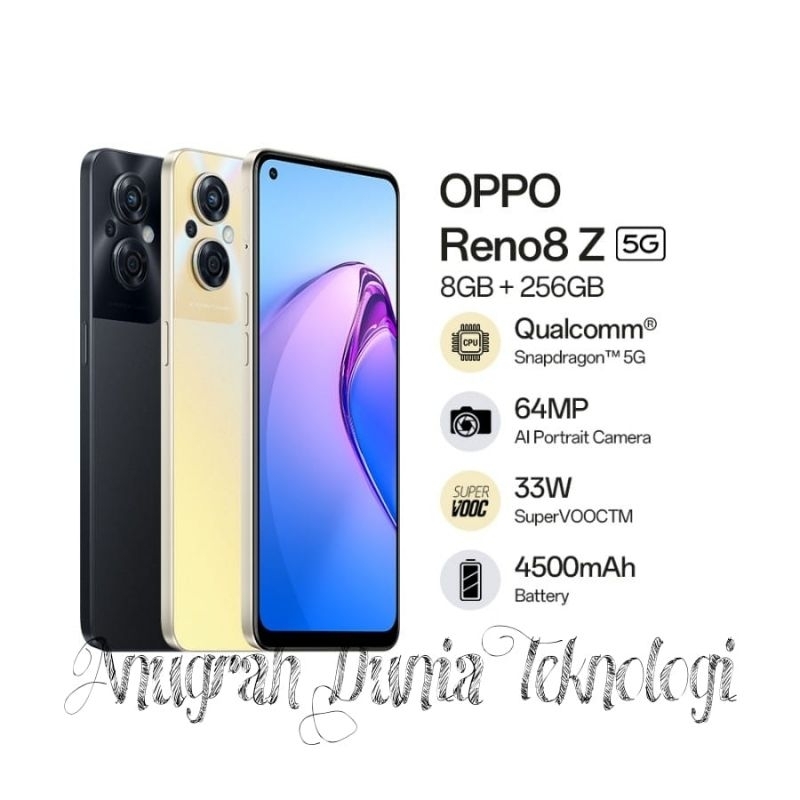 OPPO RENO 8Z 5G 8/256GB ORIGINAL BERGRANSI FULBOX