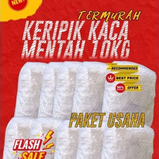 

Paket Usaha Kripik Kaca 10Kg Mentah Bulat Dan Bening Termurah