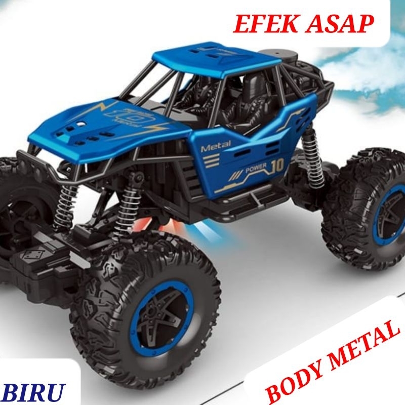 Mobil Remote Control Anti Air Rc Offroad Metal Efek Asap Upgrade Batere Cadangan