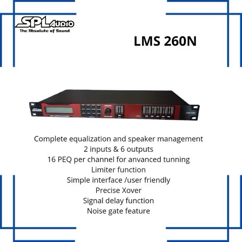 DLMS SPL Audio LMS 260N SPEAKER MANAGEMENT
