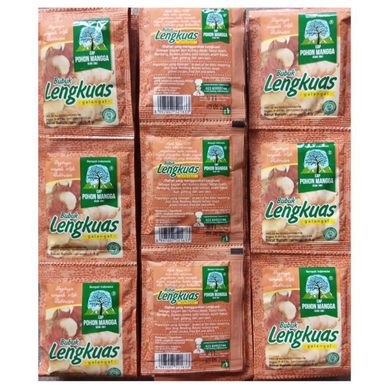 

Lengkuas Bubuk 4 gram Isi 72 Sachet