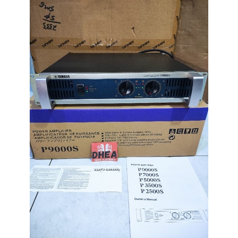 Power Amplifier Yamaha P9000S  P 9000 S 900 watt grade A tersedia mode subwoofer dan low cut Travo T