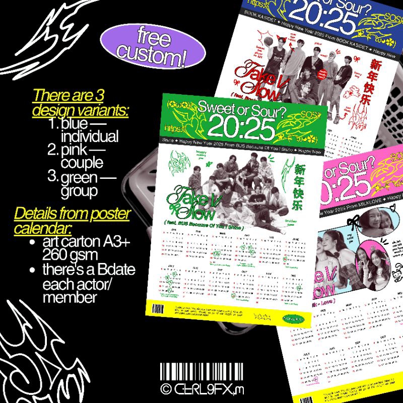 

<PELUNASAN> poster calendar thai @ctrl9fxm