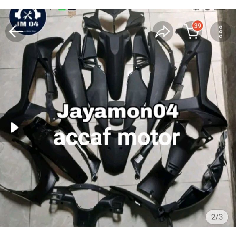 cover body halus kasar Honda Supra x 125 Batman hitam doff