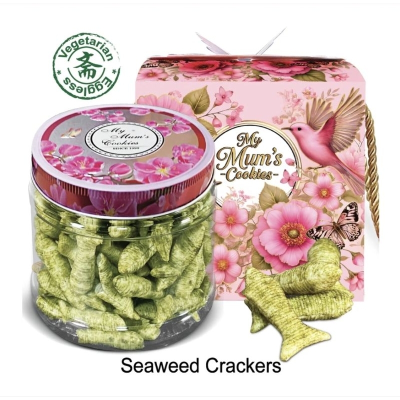 

My Mum's Cookies - Seaweed Crackers - Vegetarian n Eggless