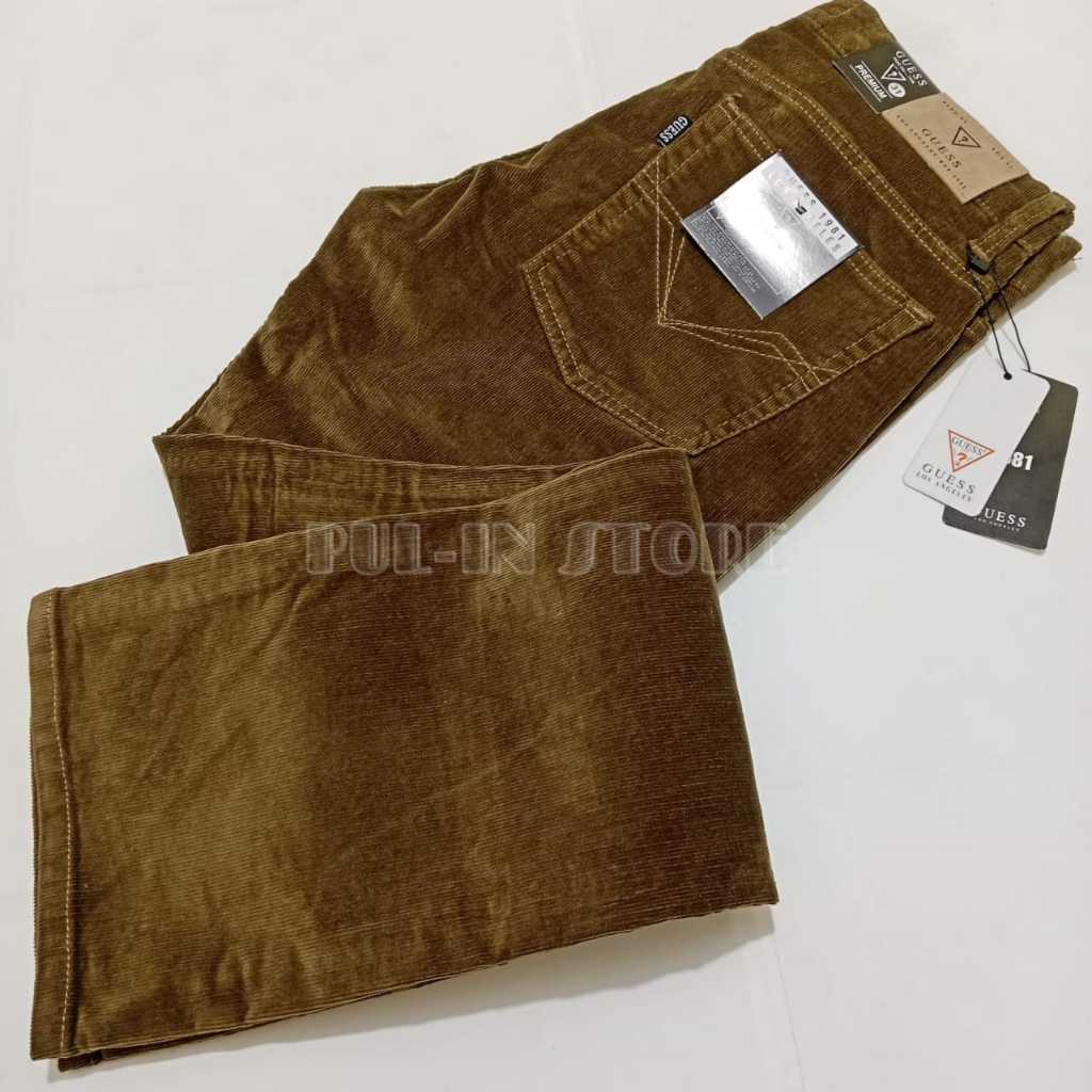 Celana Panjang Kodorai Pria/Celana Corduroy Pria Import Original/Celana Kodorai Cowok/Kodorai Coklat