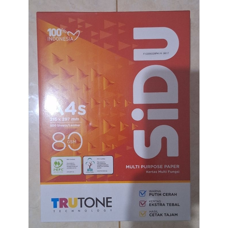 

Kertas HVS A4 80gr Putih Sinar Dunia SIDU Termurah