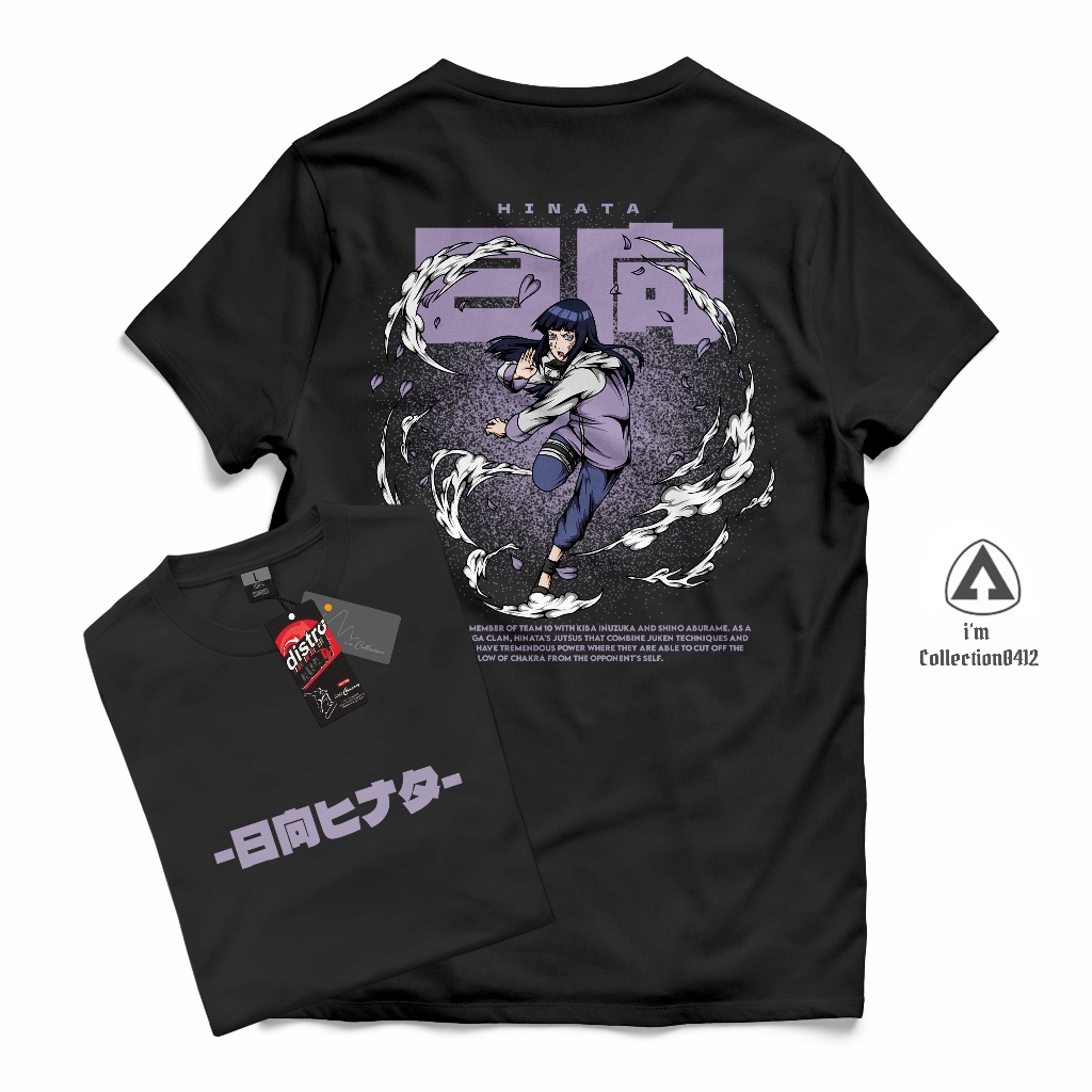 HINATA - KAOS DEWASA MOTIF ANIME NARUTO BORUTO KARAKTER HINATA KLAN HYUUGA
