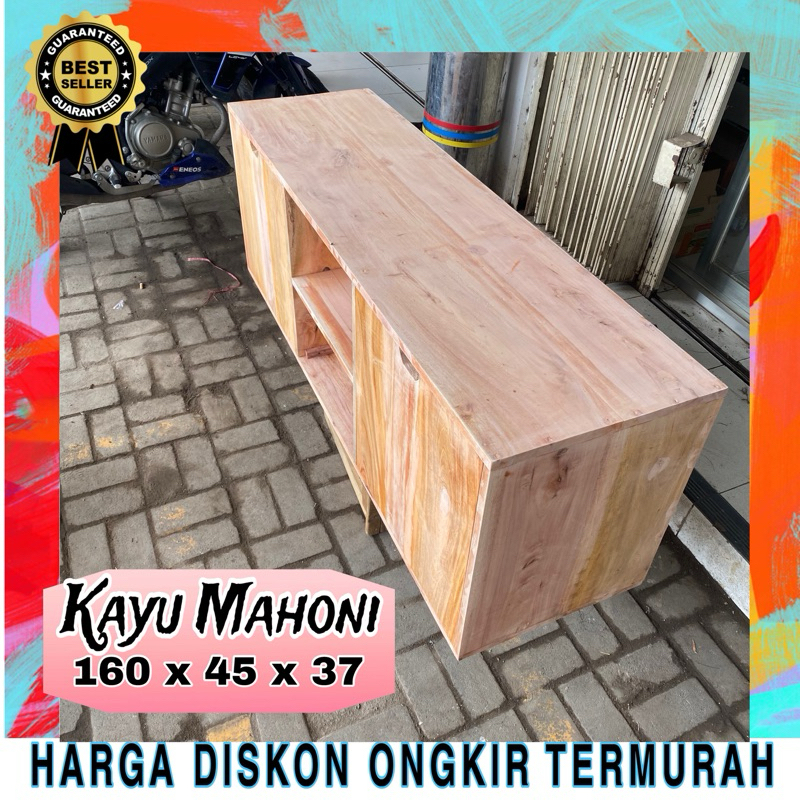 Meja TV 160cm (ZUMBO) Kayu Mahoni Great A