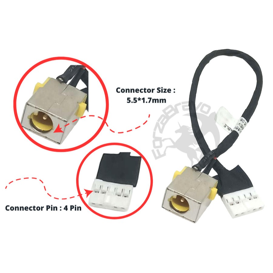 Jack DC Input Power Acer V5-431 V5-471