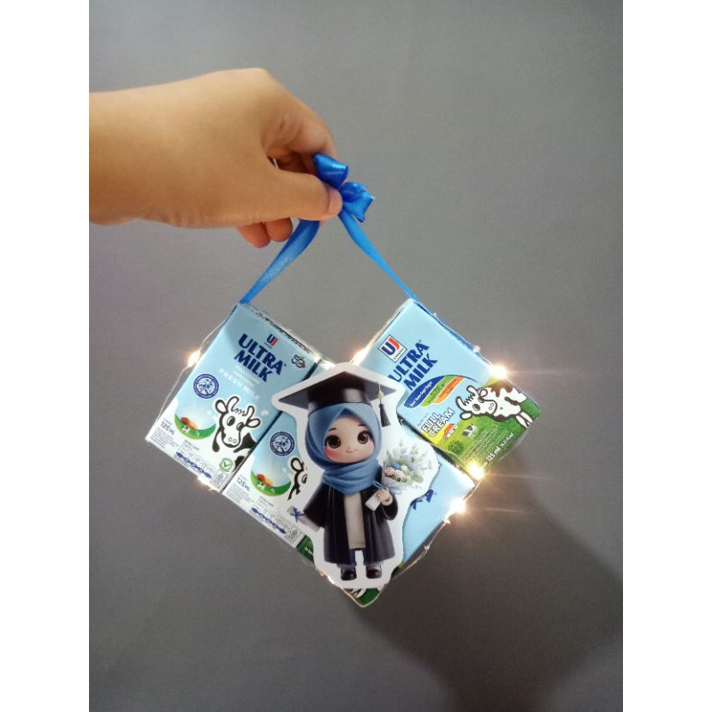 

Buket Kado Gift Hadiah Valentine Susu Hati Buket Hati