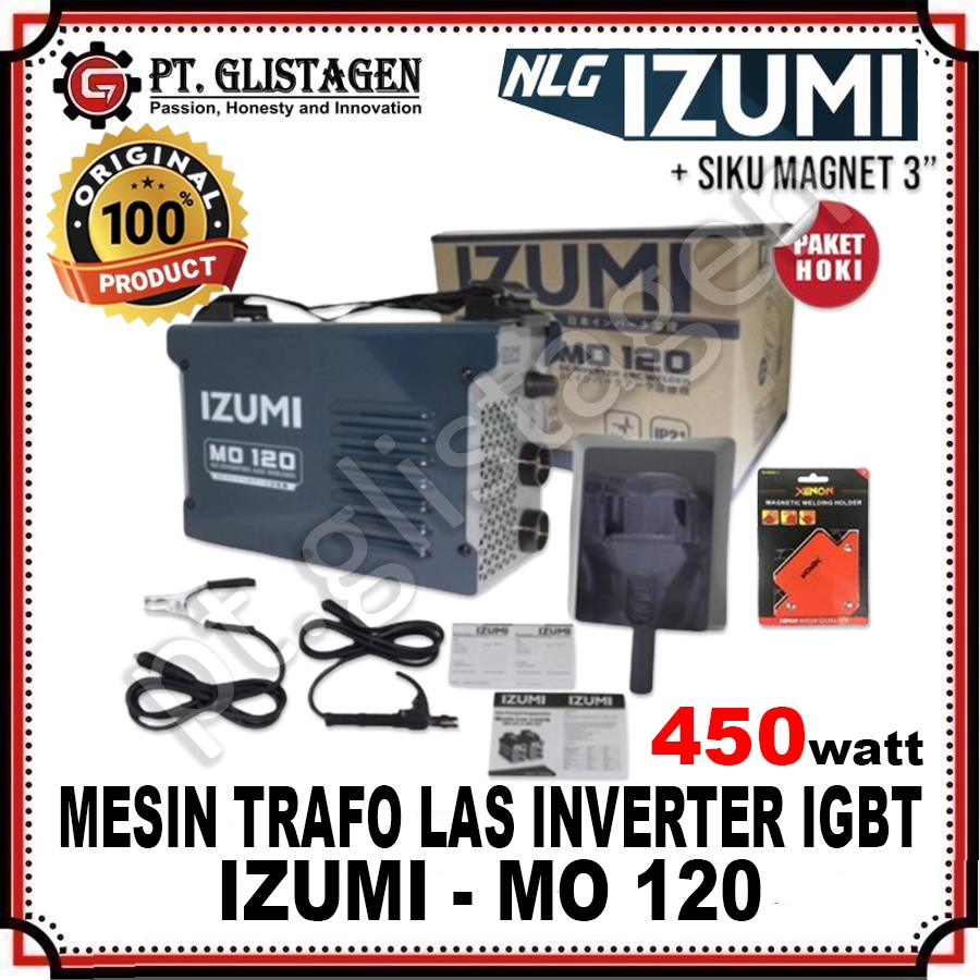 IZUMI MO 120 Mesin Las Listrik Welding Inverter Travo Trafo Las 450W Travo Las MMA MMAi MO120 MO-120