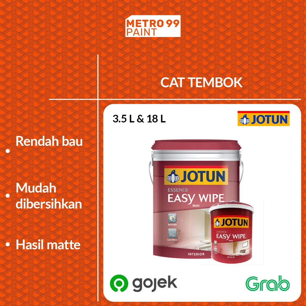 Cat Tembok Jotun Essence Easy Wipe 18 Liter