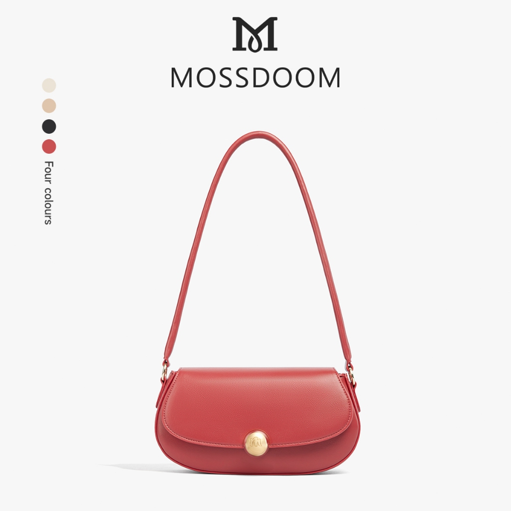 MOSSDOOM Celia Bag Golden Time Ramblings Designer Collection Tas Bahu  Tas Wanita Dengan Desain Gesp