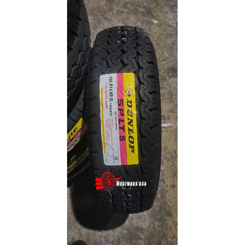 BAN MOBIL DUNLOP 195 R14 LT5 TUBELESS UNTUK ISUZU TRAGA