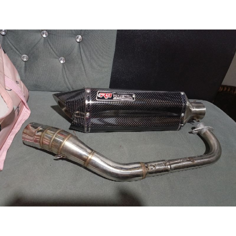 knalpot nmax  r9 Valencia carbon