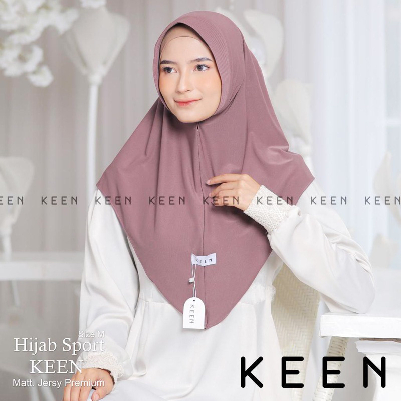 HIJAB BERGO KEEN SIZE M/L MATT JERSEY PREMIUM