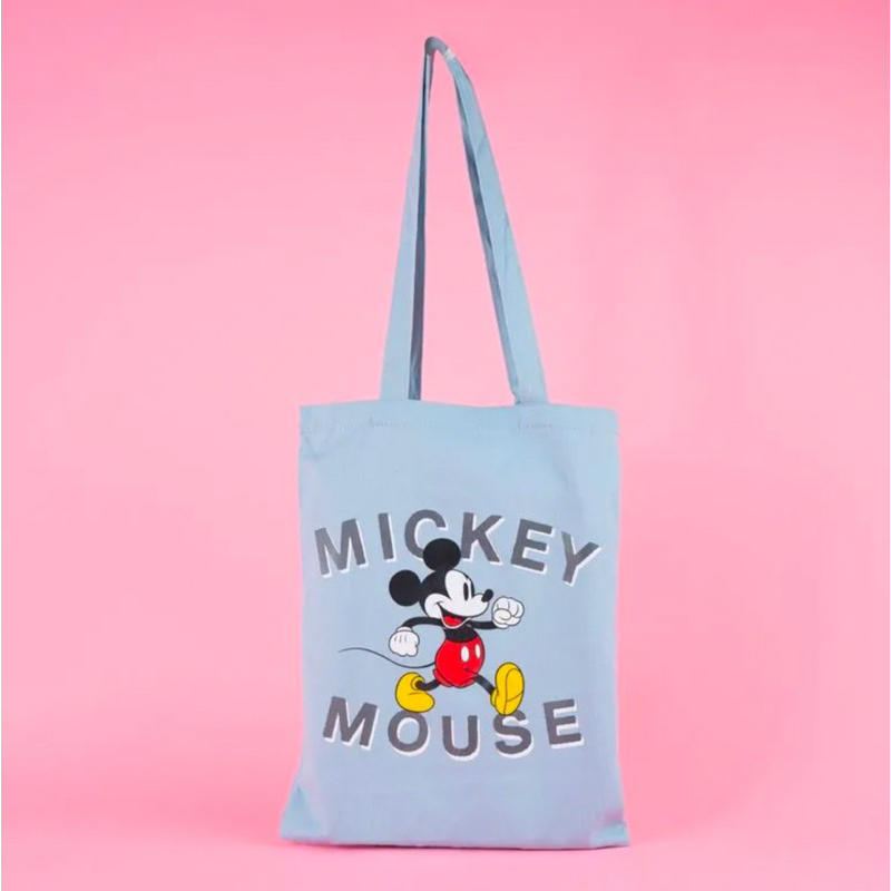 MINISO DISNEY TOTE BAG TAS BAHU MICKEY MOUSE MINNIE TAS SEKOLAH BELANJA