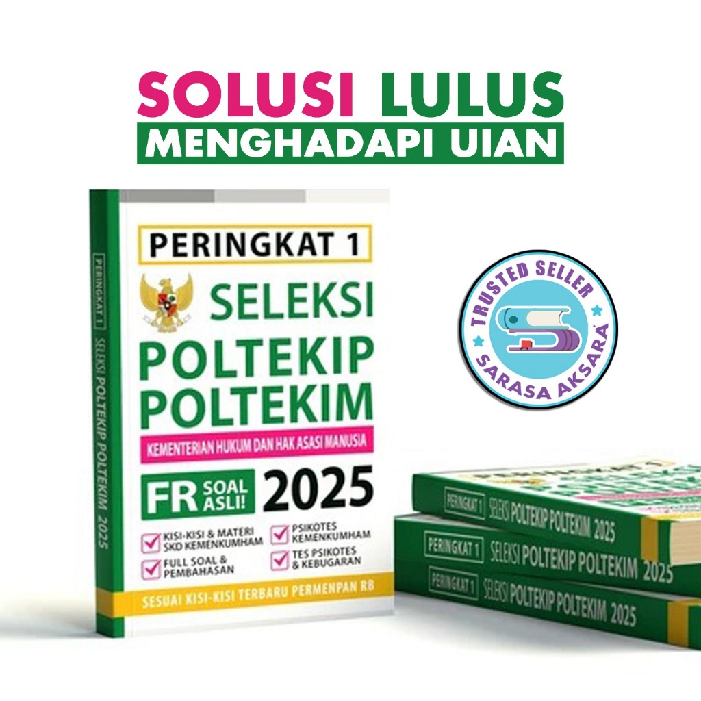 BUKU SELEKSI POLTEKIP POLTEKIM KEMENKUMHAM 2025 - BUKU KEDINASAN 2025