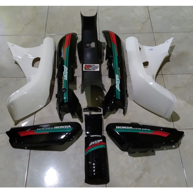 Paket Cover Body Honda astrea Grand Sabit Set Sayap Legshield Tengah Astrea grand Paket Hemat bodi a