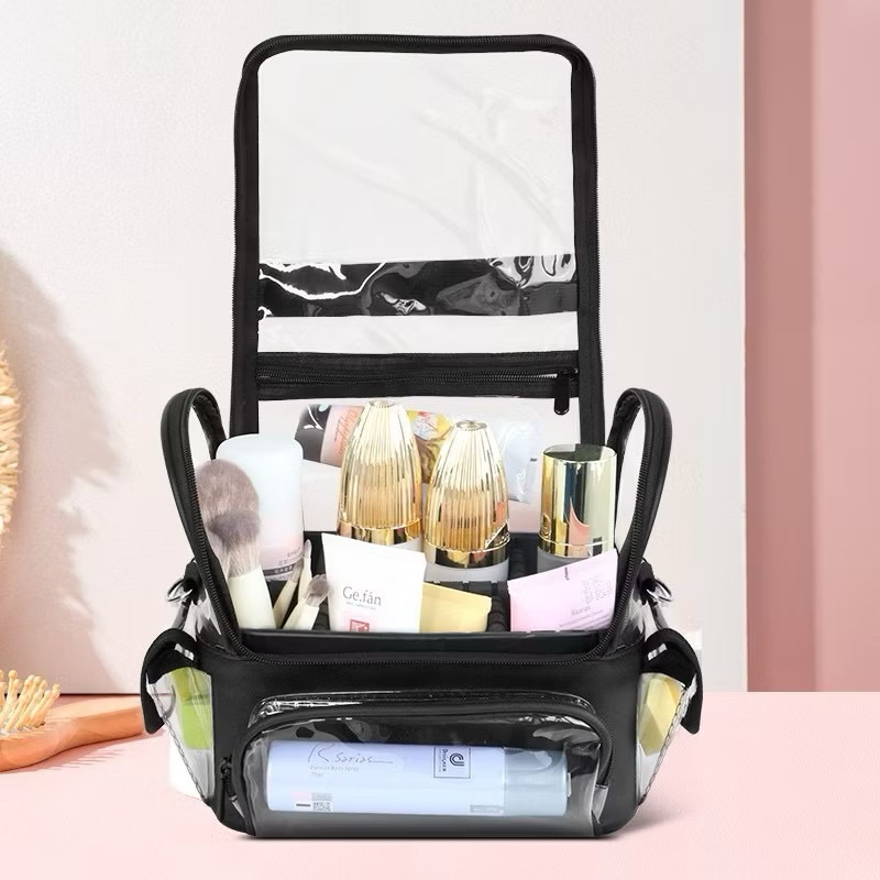 TRANSPARANT CLEAR SLINGBAG HOME SERVICE - HOME SERVICE BAG - NAIL ART BAG - BEAUTY CASE