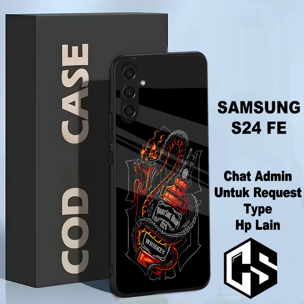 (COD 118) Softcase glossy kilau untuk type Hp SAMSUNG S24 FE / Motif Cowok/case samsung s24 fe/casin