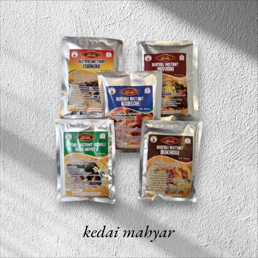

Bumbu Instan Baba Nayef Kebuli/Kabsah/Biryani/Bukhori