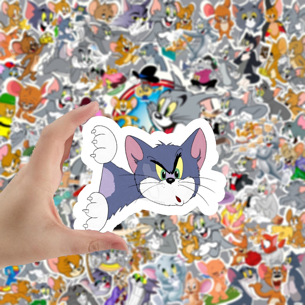 

Stiker Kartun Tom & Jerry Paper Sticker WaterProof Premium isi 16 pcs