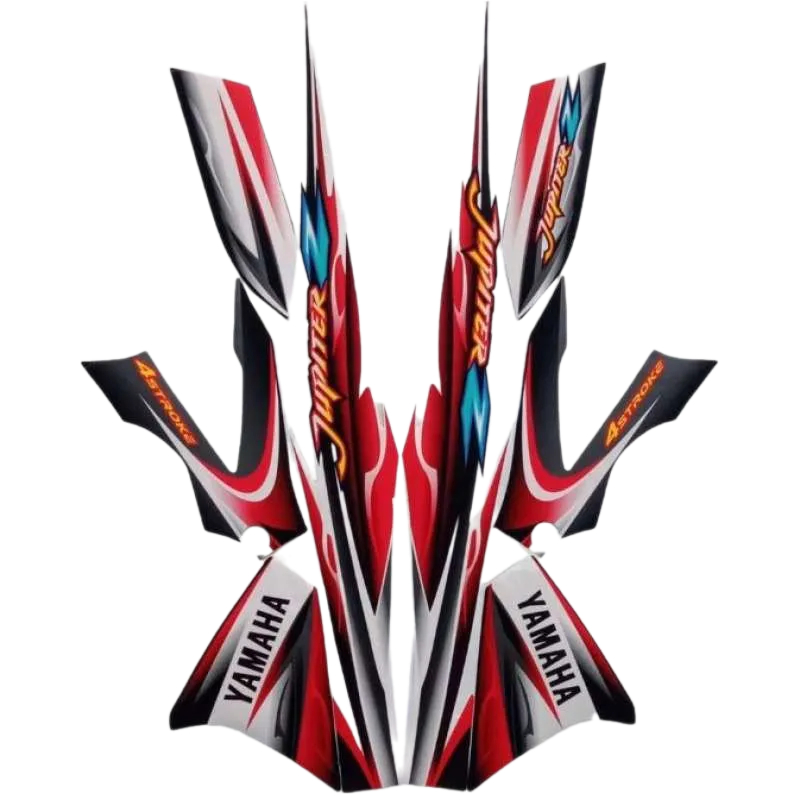 Striping Stiker Yamaha Jupiter Z Burhan 2005 Merah Hitam List Body Yamaha Jupiter Z Burhan 2005