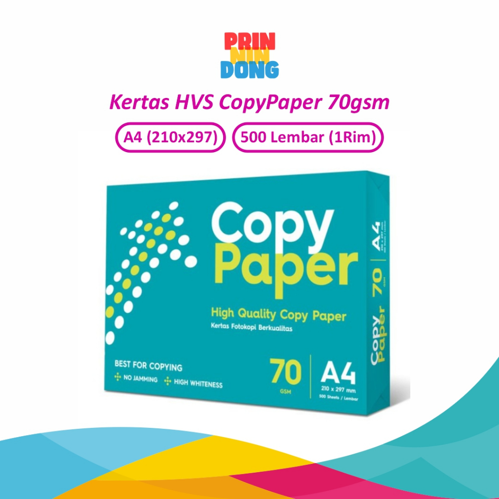 

KERTAS HVS A4 1 RIM COPY PAPPER 70gsm