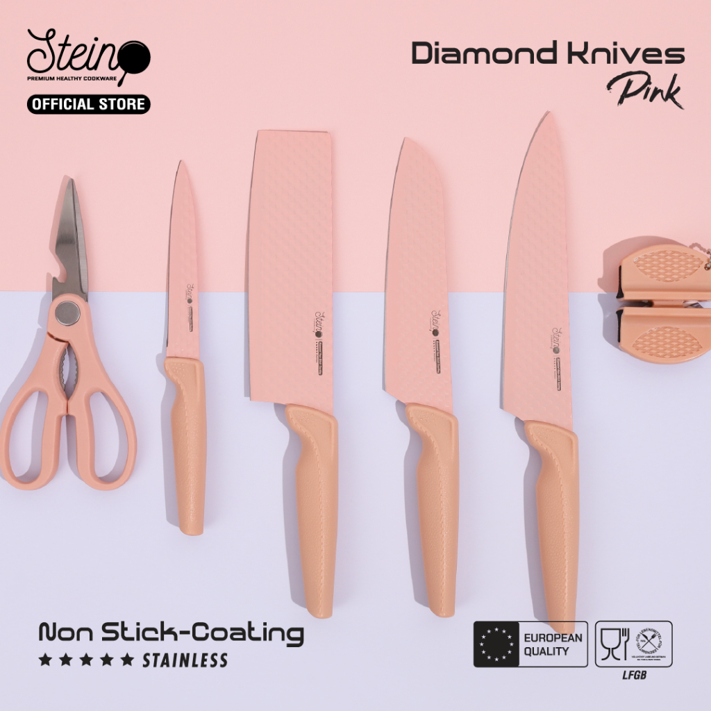 STEIN Diamond Knives Set Pink - 6 in 1 Set
