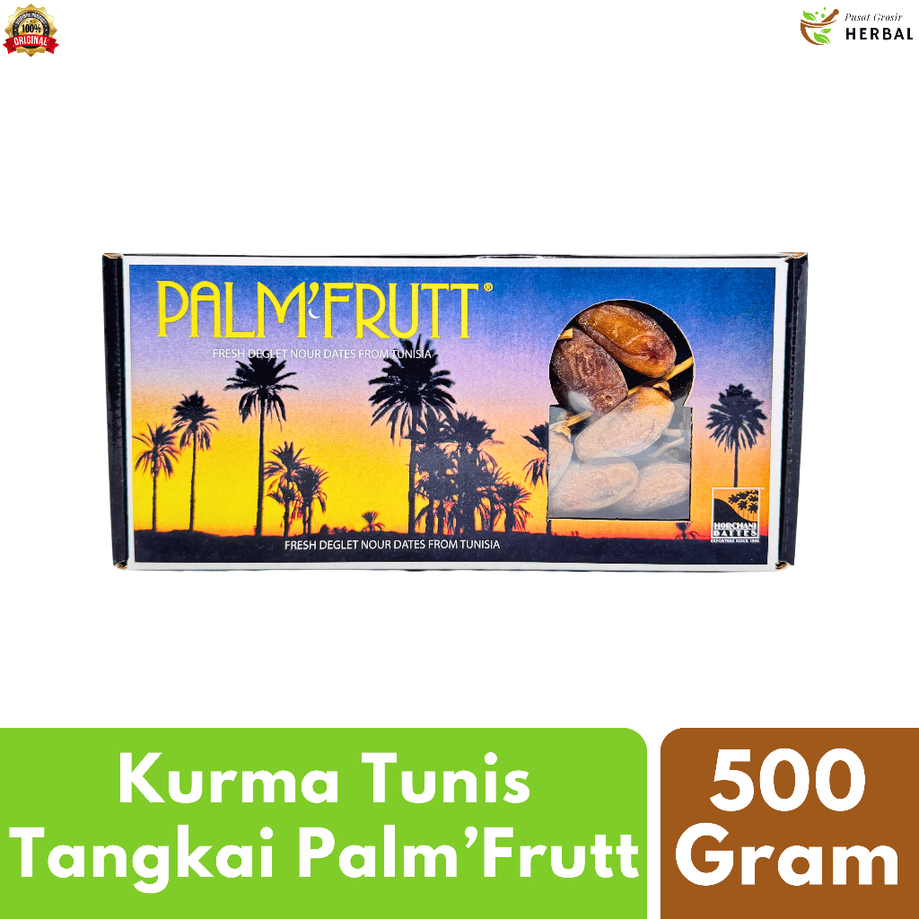 

Kurma Palm Fruit Tunisia Tangkai 500Gr Asli 100% Original Kurma Premium Quality Oleh Oleh Haji Umroh