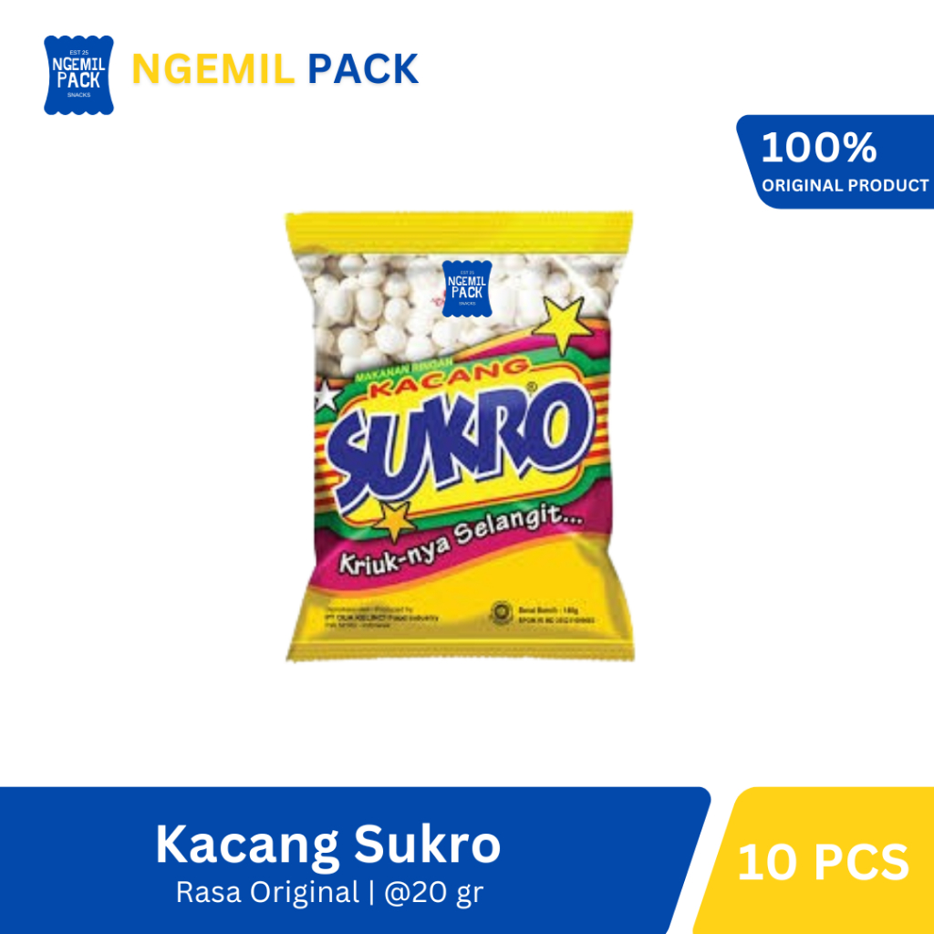 

Kacang Sukro Dua Kelinci Original Isi 10pcs @20Gr