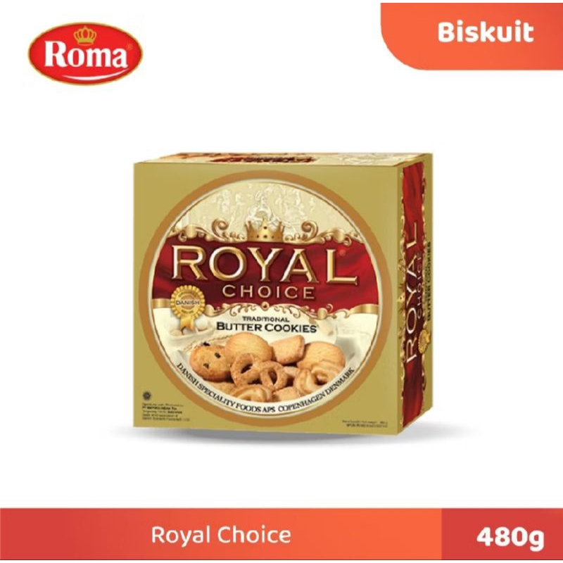 

Royal Choice Butter Cookies Kue Cokelat 480g