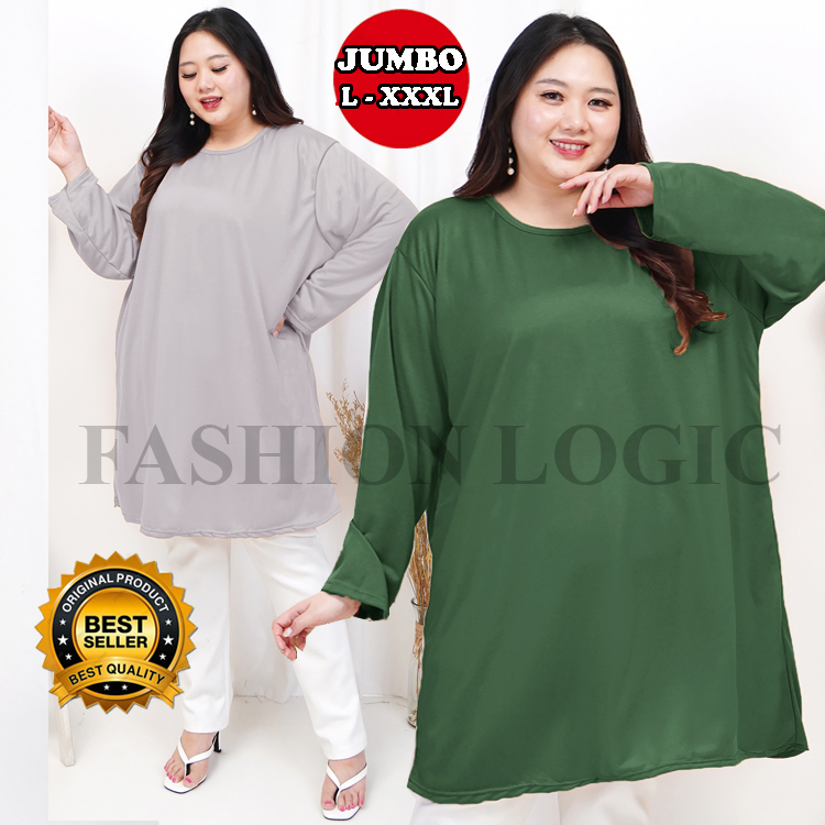 FL TUNIK JUMBO WANITA POLOS - TUNIK JUMBO WANITA - TUNIK WANITA