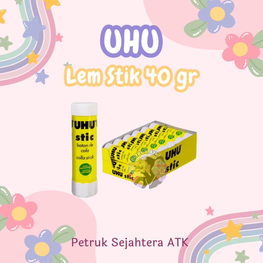 

[PCS] LEM UHU STICK 40 GRAM BESAR LEM BATANG / LEM KERTAS / LEM STIK PUTAR