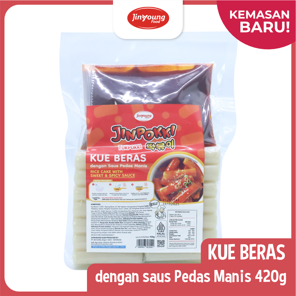 

JINYOUNG FOOD JINPOKKI Meal Kit Tokpokki Saus Pedas Manis 420g