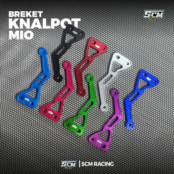 Breket knalpot Mio Sporty Smile Mio Karbu Soul Karbu Bahan CNC